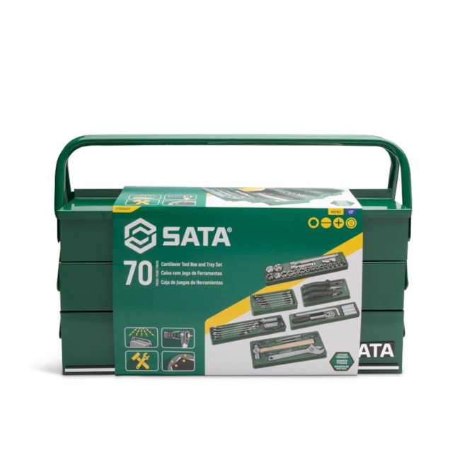 Caixa Sanfonada para Ferramentas de 5 Gavetas com 70 Peças ST95104A70-6 SATA-cc8c0870-b458-4673-a100-0bac8c107d94