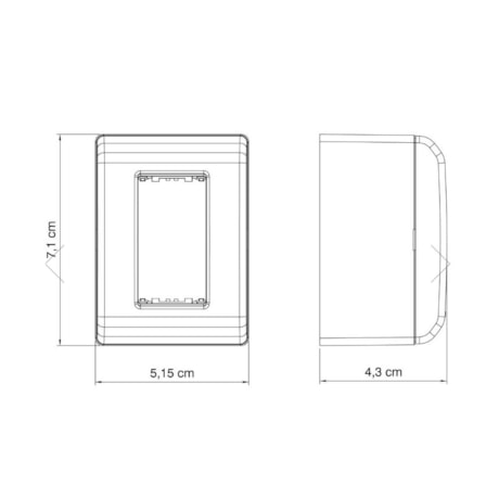 Caixa Tampa com 1 Posto Branco 57303/001 TRAMONTINA ELETRIK-cc5f57ad-581c-4d0d-af3f-5649de13fa30