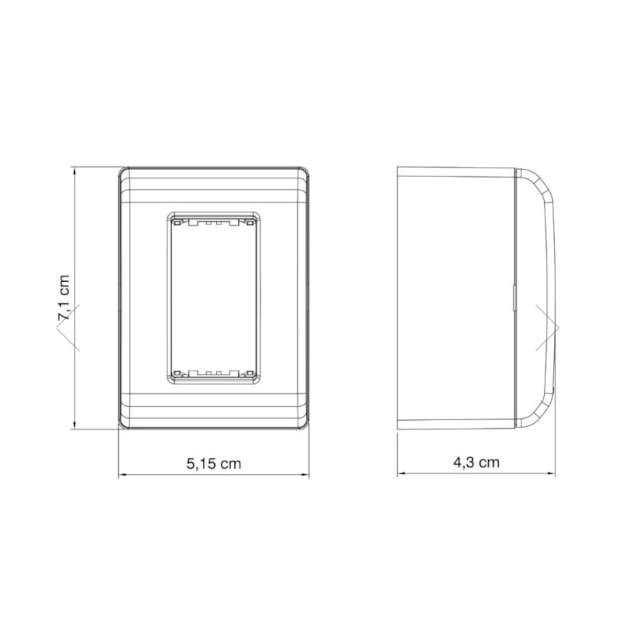 Caixa Tampa com 1 Posto Branco 57303/001 TRAMONTINA ELETRIK-6dc20c16-8306-4784-b127-51fa4ab5d0bb