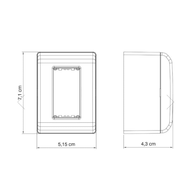 Caixa Tampa com 1 Posto Branco 57303/001 TRAMONTINA ELETRIK-4705270d-beed-43d0-b716-548d16d2401b