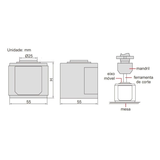 Calibrador de Altura Zero Digital 50mm 6557-50 INSIZE-31df6244-f9af-4019-8c90-85bc12162912