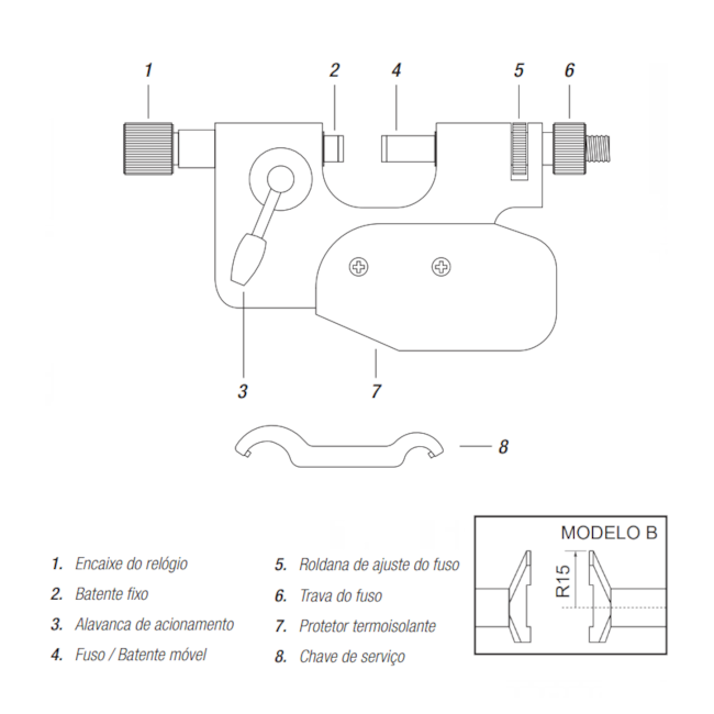 Calibrador de Boca Ajustável sem Relógio com Alavanca de Acionamento 140 a 190mm 132.009B DIGIMESS-da24bb87-5bd8-463b-8c91-f383a4c9fde6