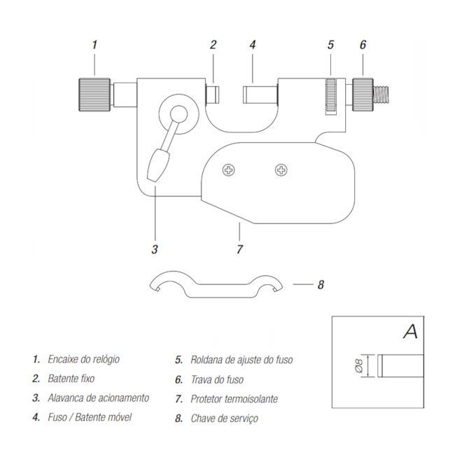 Calibrador de Boca Ajustável sem Relógio com Alavanca de Acionamento 150 a 200mm 132.005A DIGIMESS-03c8bfef-5f90-48f9-9238-7c7c16b25580