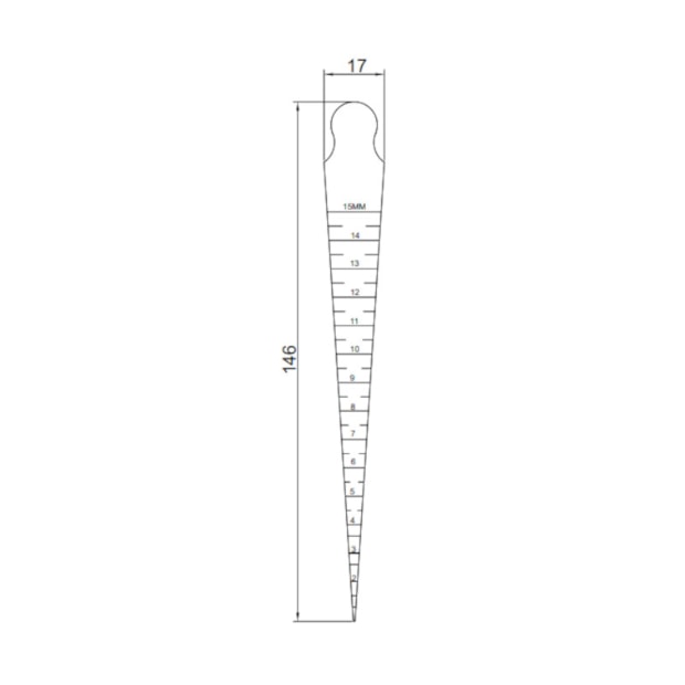 Calibrador de Folga Unha 4833-1 IN-SIZE-20237060-ee13-475a-8302-0d9740037ca0