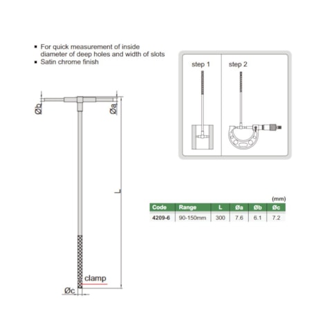 Calibrador Telescópio 90 a 150mm 4209-6 INSIZE-94ed5214-10ae-4ccf-88bf-04fcc2ad2c5a