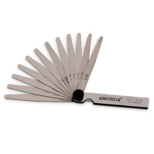 Calibre de Folga 0,05 a 1mm 13 Lâminas 600.010 KINGTOOLS-68ec56c1-6963-4071-9a2e-0c0479be4401