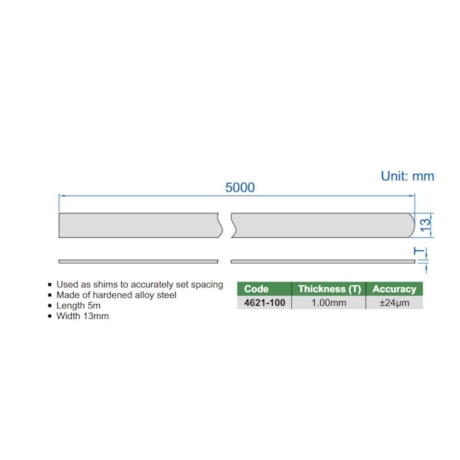 Calibre de Folga 1.00mm Rolo 5mts 4621-100 INSIZE-f0e7b053-36af-43dc-b5d1-9e02f94a6ee4