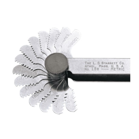Calibre de Rosca 0,25 a 2,50mm 28 Lâminas 156M STARRETT-5e6924e6-cdb1-4a4e-a84c-902087e2ac70