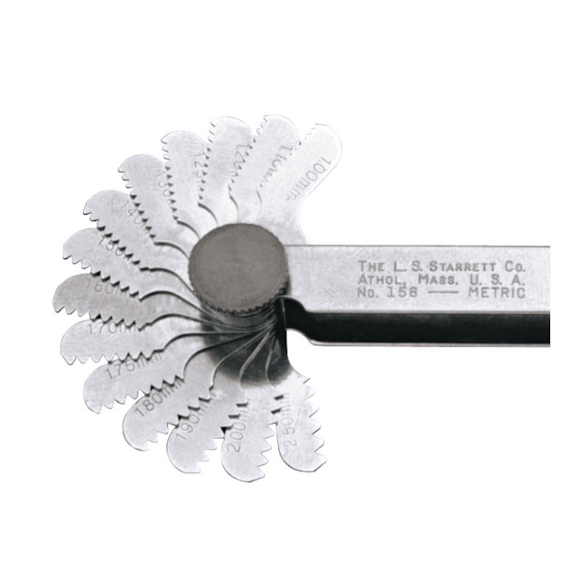 Calibre de Rosca 0,25 a 2,50mm 28 Lâminas 156M STARRETT-e492d063-f5d7-42bb-8540-b2e03140c216