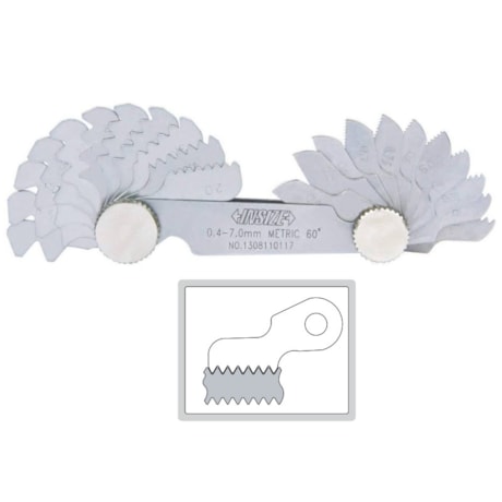 Calibre de Rosca 0,25 a 7mm 4820-452 INSIZE-d31fbc84-ff0e-41ba-aa7b-37647f2f29af