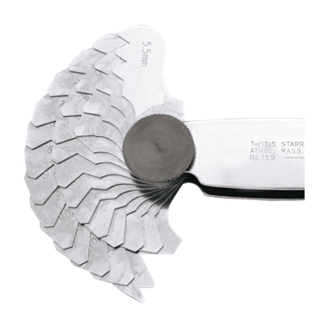 Calibre de Rosca 1 a 11,5mm 22 Lâminas 159M STARRETT-94015a99-101e-436a-a169-3b6c7a984260
