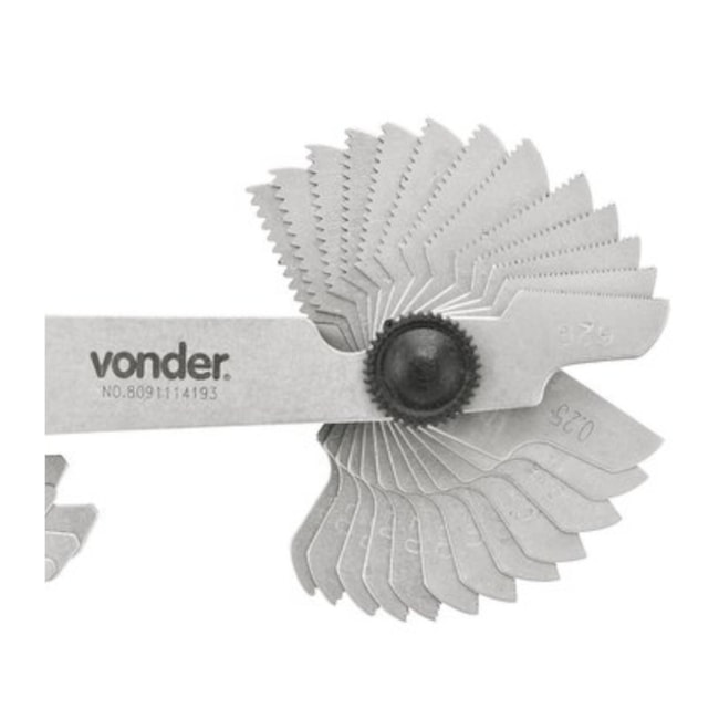 Calibre de Rosca com 0,25 a 6mm 52 Lâminas CR 052 VONDER-cc34dba9-58a9-4bf1-8695-3a7c706c2a48