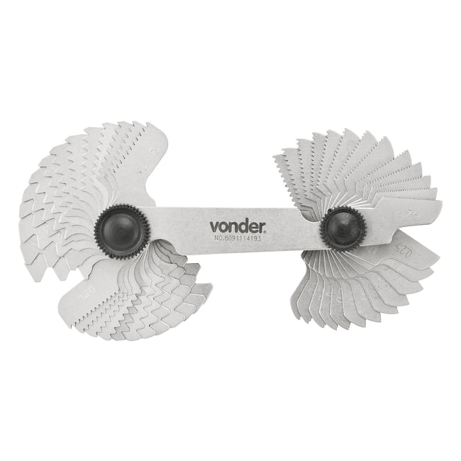 Calibre de Rosca com 0,25 a 6mm 52 Lâminas CR 052 VONDER-5ec1ecff-5b1b-407f-aaa7-58f026e5e132