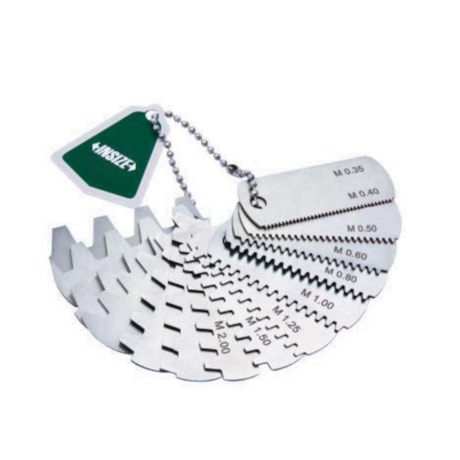 Calibres para Dentes de Engrenagens 0.35-4.5mm 15 Peças 4860-145 INSIZE
