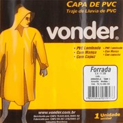 Capa de Chuva em PVC com Forro Amarela Tamanho G 7015430100 VONDER