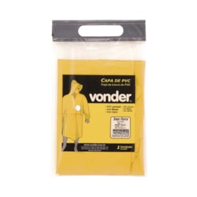 Capa de Chuva em PVC Laminado sem Forro Amarela CA 11040 VONDER
