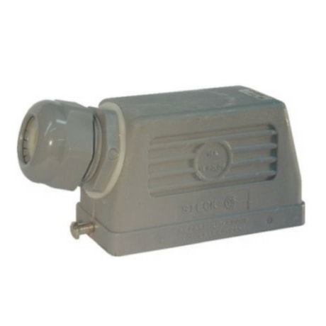 Carcaça Plugue sem Travas com Prensa Cabo Lateral 2 Rebites 24P SCPL2R24 STECK-f586153a-5e2f-4082-8a17-343f60139fab