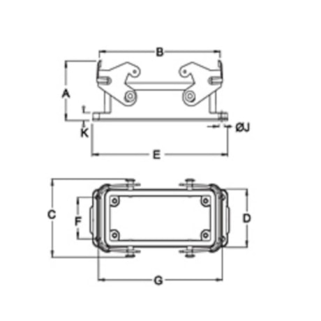 Carcaça Tomada Base Baixa 2 Travas 16P SCBB2T16 STECK-41a0e3d6-f04e-4103-a15c-74a1329ecb03