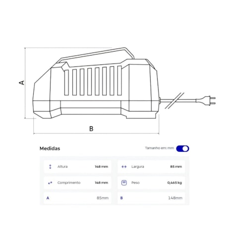 Carregador Bateria 20V 4.0Ah 110/220V 42300/102 TRAMONTINA-a8deb2a1-3fad-4429-8341-aa0929c15061