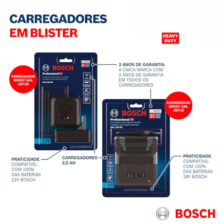 Carregador de Bateria 12V Bivolt GAL 12V-20 BOSCH-d51b3b54-6695-44ce-8199-b1d37d11493d