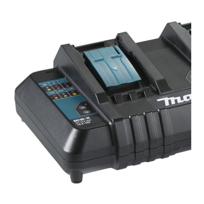 Carregador de Bateria 14,4V-18V Bivolt com 2 Entradas DC18SH MAKITA-17246196-c98f-43a1-b962-48c7ceecbee6