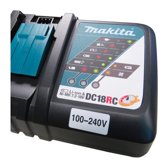 Carregador de Bateria 14,4V à 18V Bivolt DC18RC MAKITA-41696a1d-9972-448d-9adf-5a85e2ad3fba