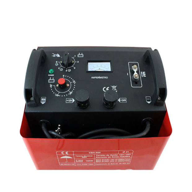 Carregador de Bateria 75 Amperes 12V com Auxiliar de Partida CBA 800 PLANATC-951d1616-5c45-413d-a284-efc0650745a5