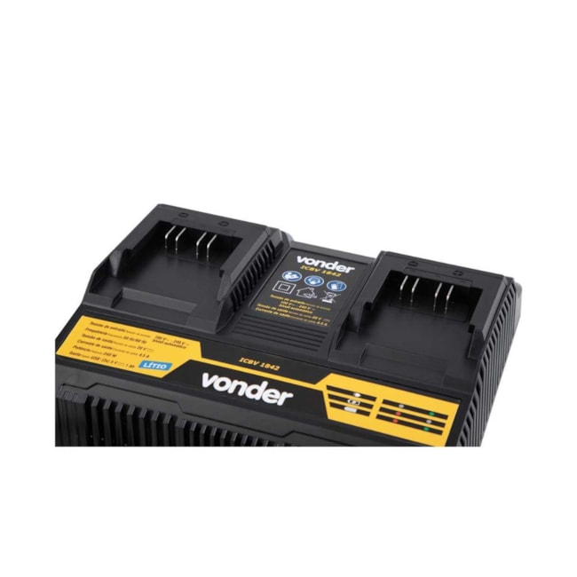 Carregador de Bateria Duplo 18V Bivolt ICBV 1842 VONDER-a179c064-257b-41d8-9e22-926233c25800