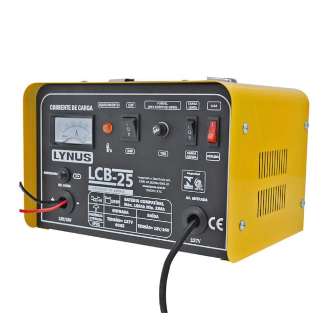 Carregador de Bateria Portátil 25A 24V LCB-25 LYNUS-c2aa67f5-8773-4422-b215-2a89a30dd264