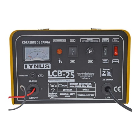 Carregador de Bateria Portátil 25A 24V LCB-25 LYNUS-b9364914-bcfa-484f-ab00-df1b9a772ca6