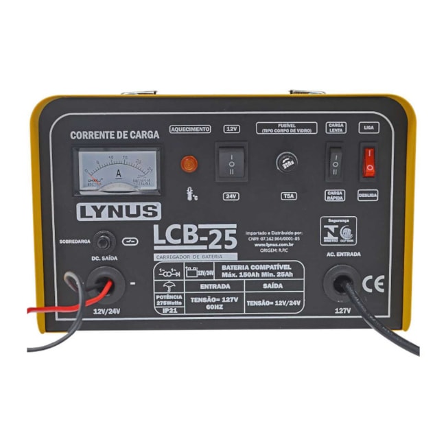 Carregador de Bateria Portátil 25A 24V LCB-25 LYNUS-f1fe5148-23e3-4bf8-ba48-432aa4d55d00
