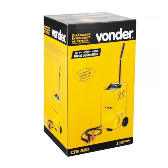Carregador Inteligente de Bateria 12/24V Bivolt 110/220 400A CIB 800 684780000 VONDER-66cddaf8-7762-46a9-b0ff-63ae661f78d4