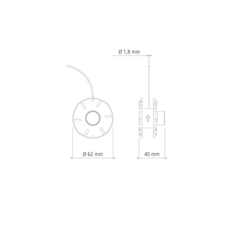 Carretel com Fio Nylon para Aparador 1.8mm 8 Metros 78799463 TRAMONTINA