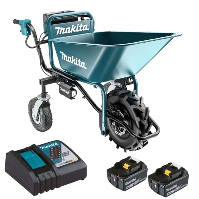 Carrinho de Mão com 2 Baterias 18V 5.0Ah 1 Carregador 110V/220V e Caçamba DCU180Z-CA MAKITA-888ec2ec-8839-4e74-82b1-37a4caa620d5