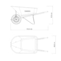 Carrinho de Mão com Caçamba Extrafunda Plástica 110 L 77718421 TRAMONTINA