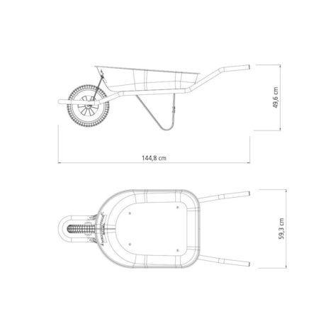 Carrinho de Mão com Caçamba Rasa 50 Litros Braço Metálico Pneu Maciço 77704232 TRAMONTINA-4b812d50-b62b-4d50-8134-b358e91f2fe4