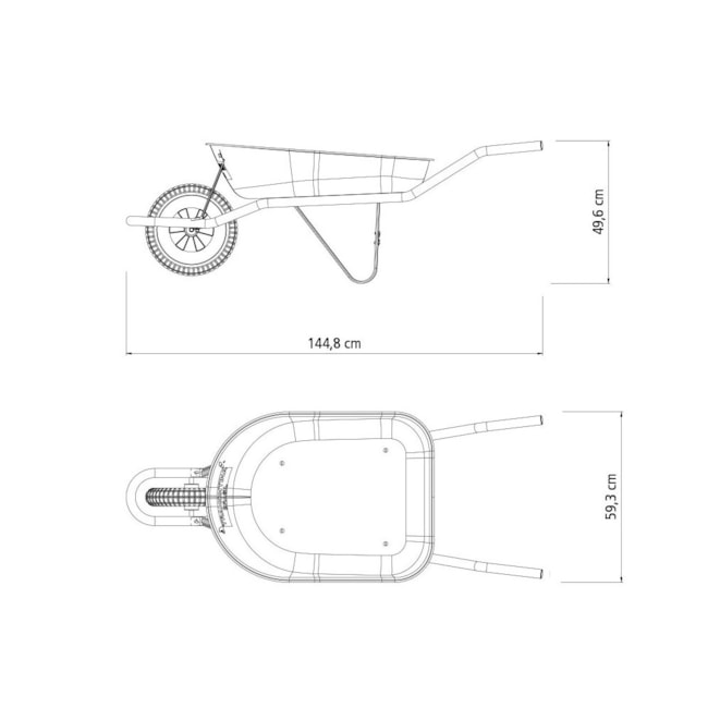 Carrinho de Mão com Caçamba Rasa 50 Litros Braço Metálico Pneu Maciço 77704232 TRAMONTINA -1d8b8611-d735-4866-8e3f-4bfe645b63a3