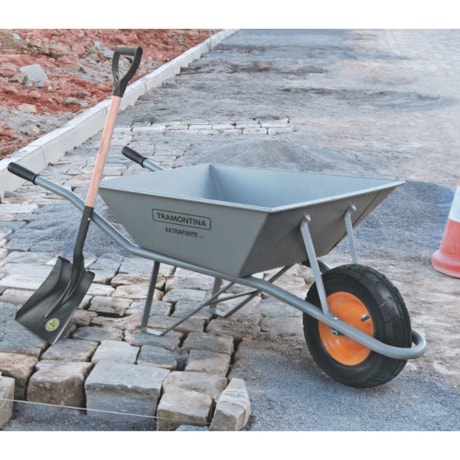 Carrinho de Mão Extraforte com Caçamba Metálica 65 Litros 77714435 TRAMONTINA-1209e213-9395-4065-9194-65a6f3ee20db
