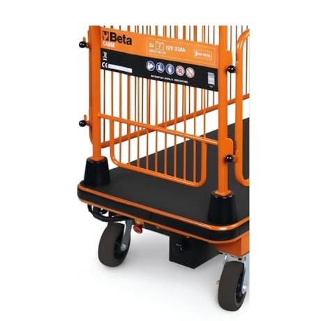Carrinho de Plataforma Elétrica com Grades Bateria 24V 33Ah C48M BETA-77c1411f-4633-4155-99ab-2d10e52f814e