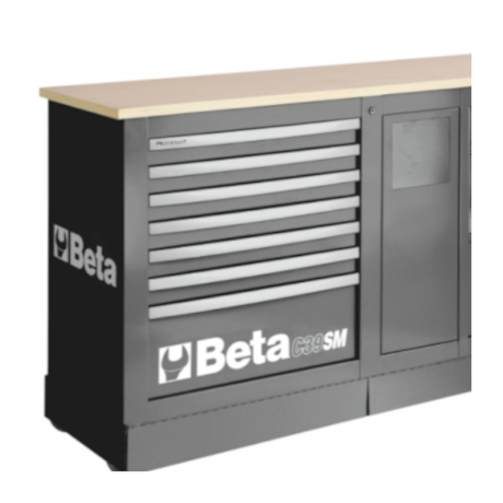 Carrinho Fechado para Ferramentas Cinza 039390002 BETA-260c430c-e056-4c1a-9c37-c2a08fc2e395