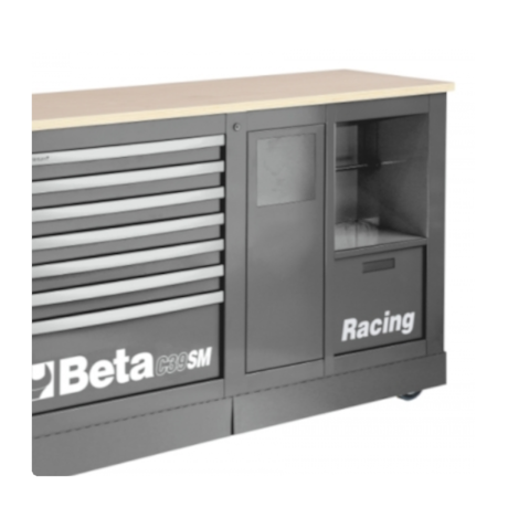 Carrinho Fechado para Ferramentas Cinza 039390002 BETA-816e02cd-0958-4268-bff5-f5a11815819b