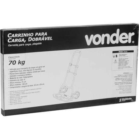 Carrinho para Armazém Dobrável 70kg 6160070000 VONDER-0a03df3f-e0e7-46fe-879d-4d1233cb9f16