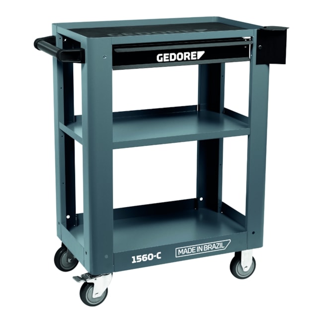 Carrinho para Ferramentas Aberto com 1 Gaveta e 2 Prateleiras Cinza 1560 C GEDORE-e849fc9c-dbcd-493d-ba91-94ce4047f86c