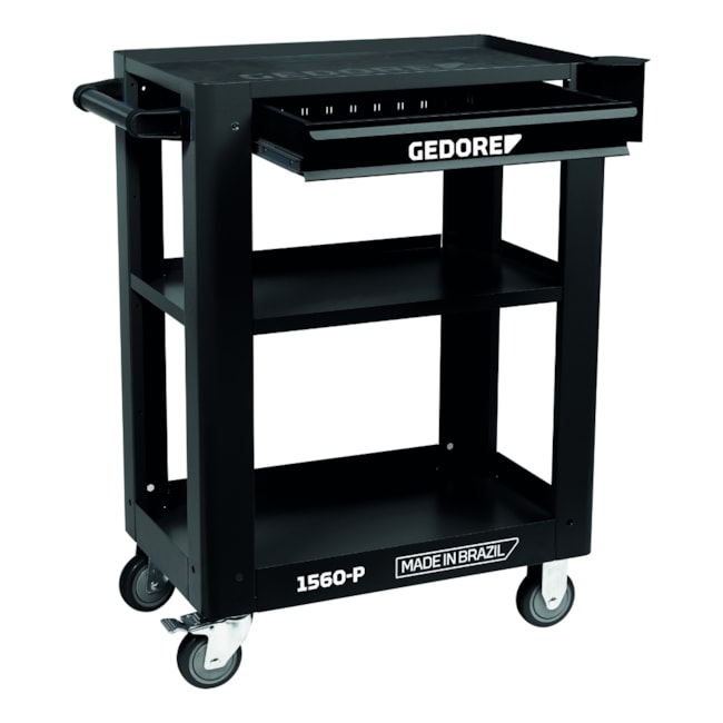 Carrinho para Ferramentas Aberto com 1 Gaveta e 2 Prateleiras Preto 1560 P GEDORE-5b7cfab2-fc12-42f3-b663-a7cb639ccca6