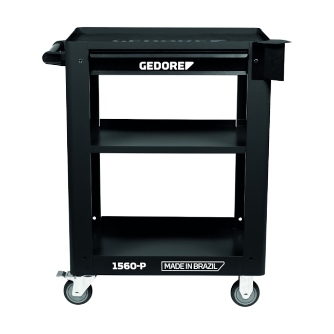 Carrinho para Ferramentas Aberto com 1 Gaveta e 2 Prateleiras Preto 1560 P GEDORE-5e6b81f0-2319-4041-9a5c-e9f442d08741
