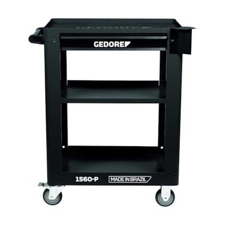 Carrinho para Ferramentas Aberto com 1 Gaveta e 2 Prateleiras Preto 1560 P GEDORE-a87812ee-9c58-4ff2-880e-a366454477fa