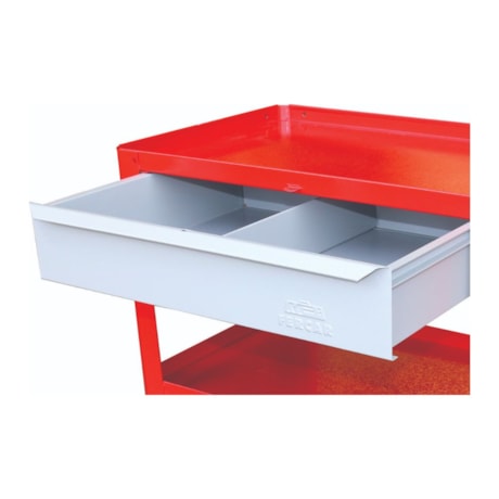 Carrinho para Ferramentas Aberto com 1 Gaveta Vermelho e Cinza CS02 FERCAR-b8875b4d-aea9-4473-a4a3-808db82172ff