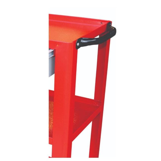 Carrinho para Ferramentas Aberto com 1 Gaveta Vermelho e Cinza CS02 FERCAR-92e3315d-505e-4948-9a02-343fb430516b