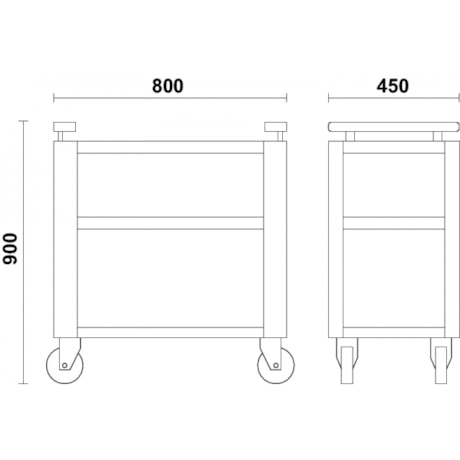 Carrinho para Ferramentas Aberto com 3 Prateleiras 055000219 BETA-719e4274-9a6b-4d6a-b7e8-c2a8b88f51d0