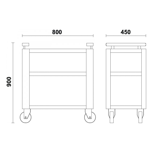 Carrinho para Ferramentas Aberto com 3 Prateleiras 055000219 BETA-8fb10dce-eeca-40c4-b30f-4f88b0dc1b9b